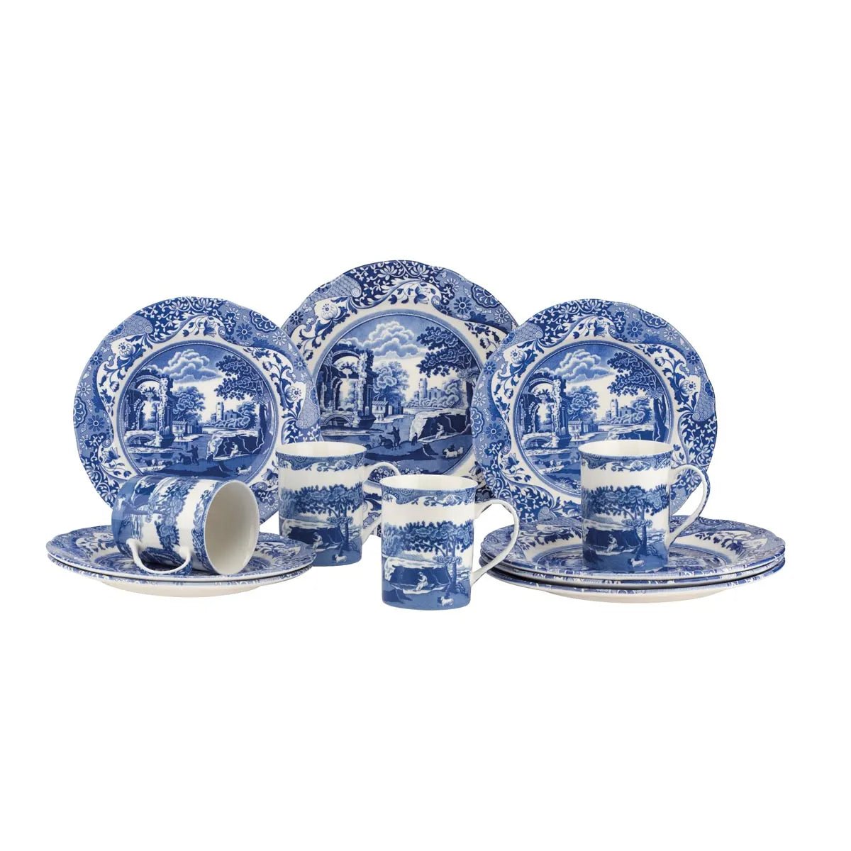 Blue Italian 12 Piece Set Spode - Crystal House