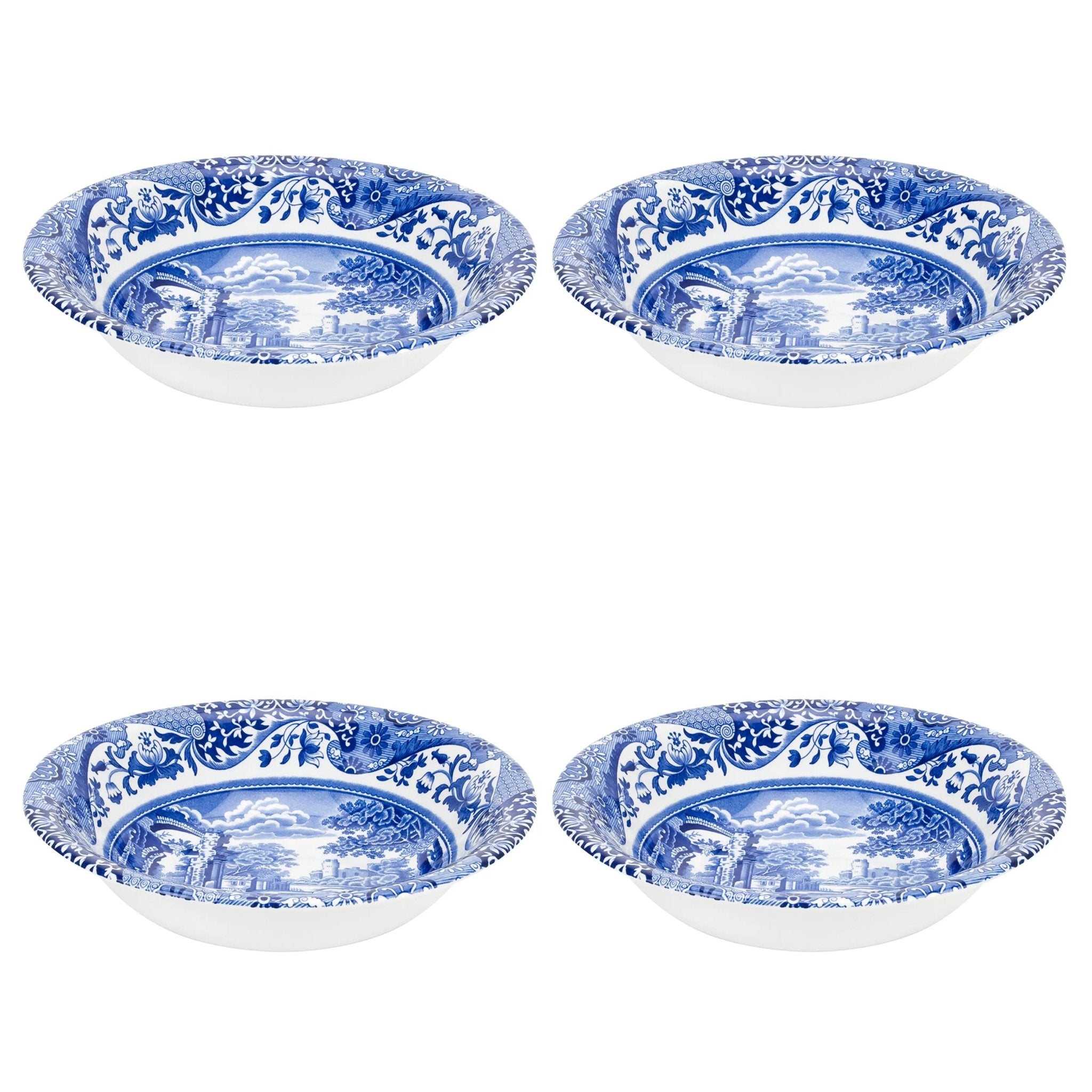 Blue Italian Dinnerware Ascot Cereal Bowl Spode