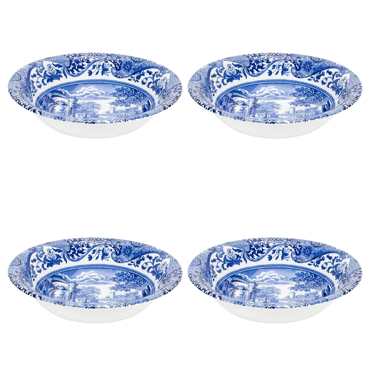 Blue Italian Dinnerware Ascot Cereal Bowl Spode