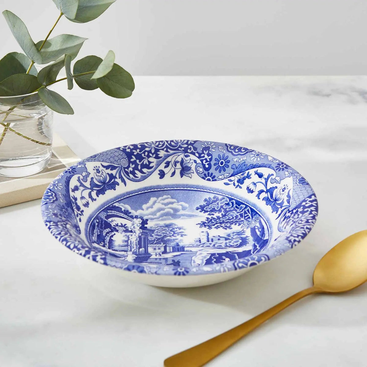 Blue Italian Dinnerware Cereal Bowl Spode