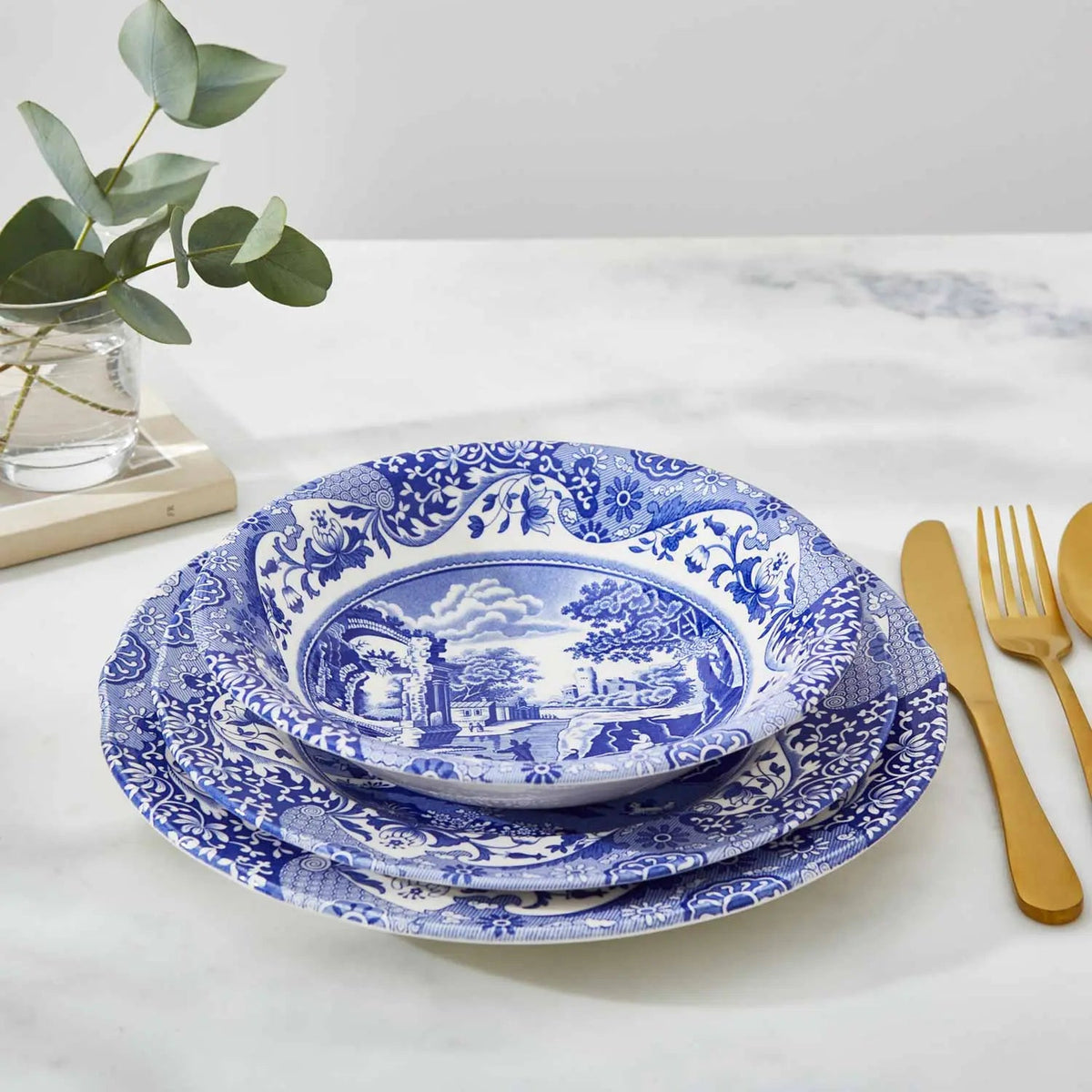 Blue Italian Dinnerware Cereal Bowl Spode