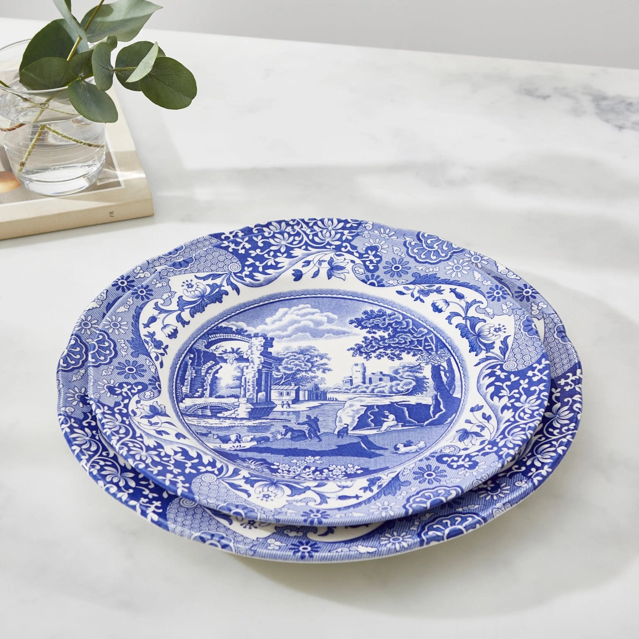 Blue Italian Dinnerware Luncheon Plate Spode