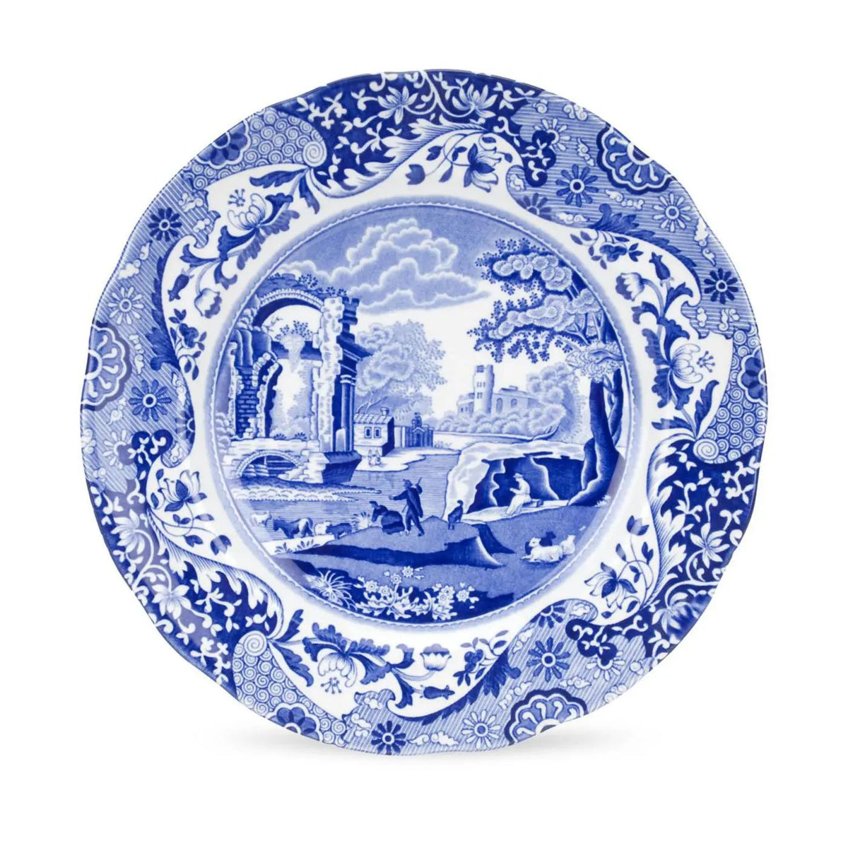 Blue Italian Dinnerware Luncheon Plate Spode