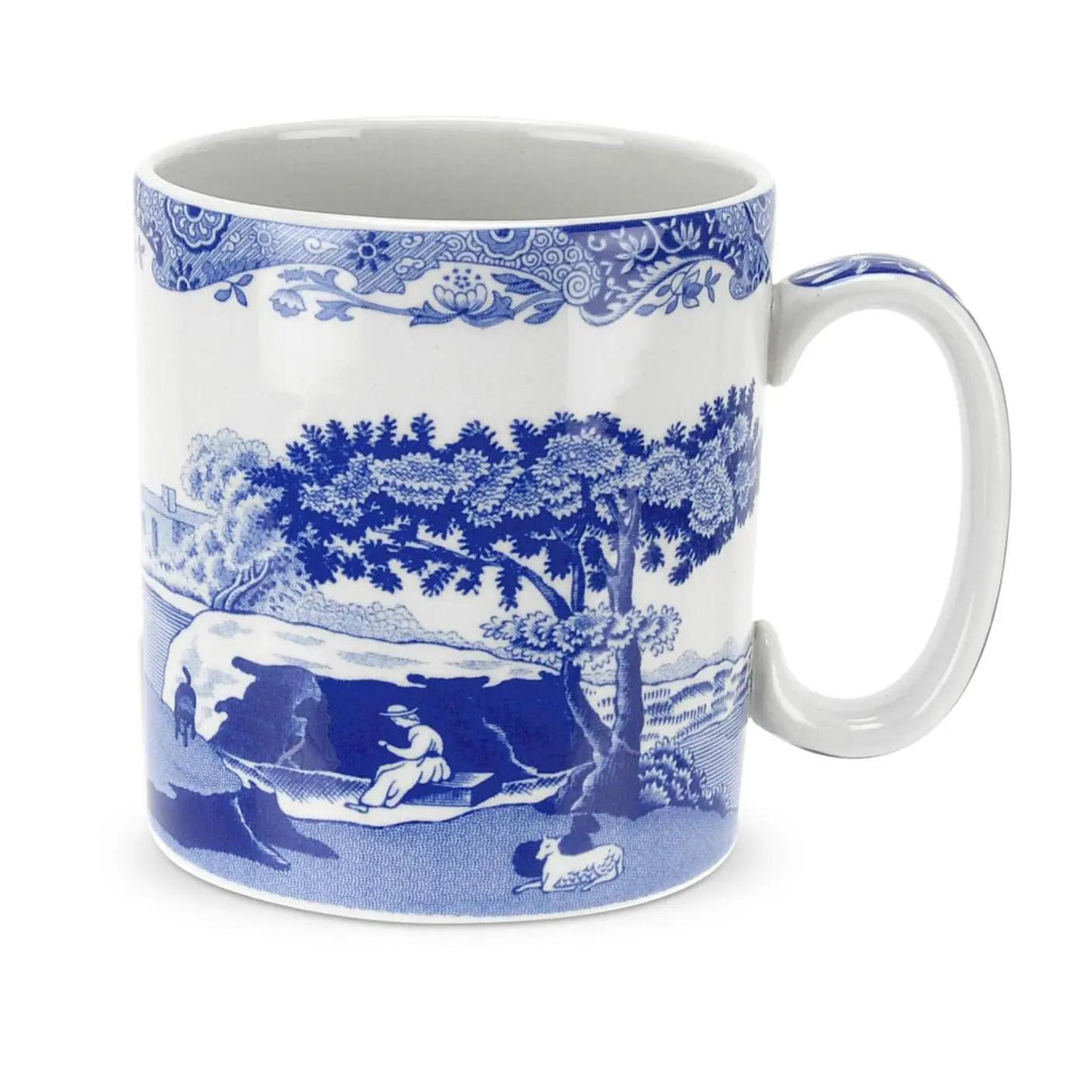 Blue Italian Dinnerware Mugs S/4 ** Spode