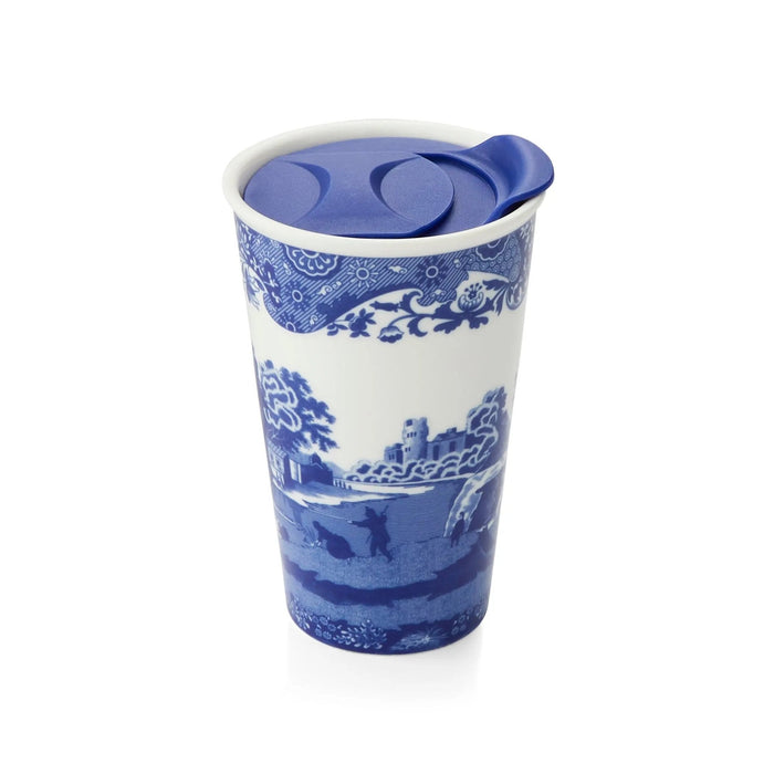 Spode Blue Italian - Giftware & Accessories 8 oz. Travel Mug - Custom Engraved Luxury Tableware & Corporate Gift