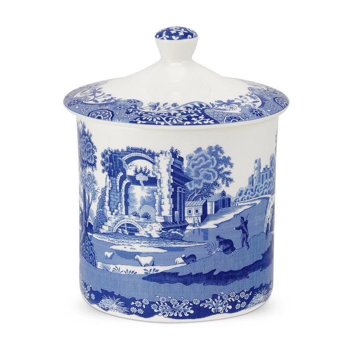 Spode Blue Italian - Giftware & Accessories Storage Jar - Custom Engraved Luxury Tableware & Corporate Gift