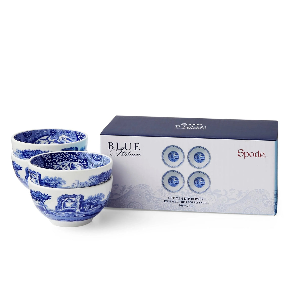 Blue Italian Serveware Dip Bowls Set of 4 Spode