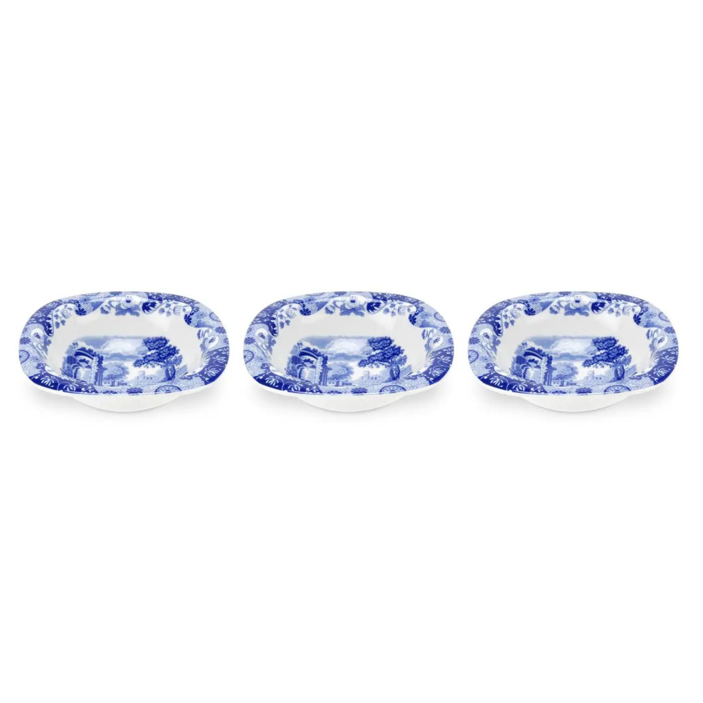 Blue Italian Serveware Dip Dishes S/3 Spode