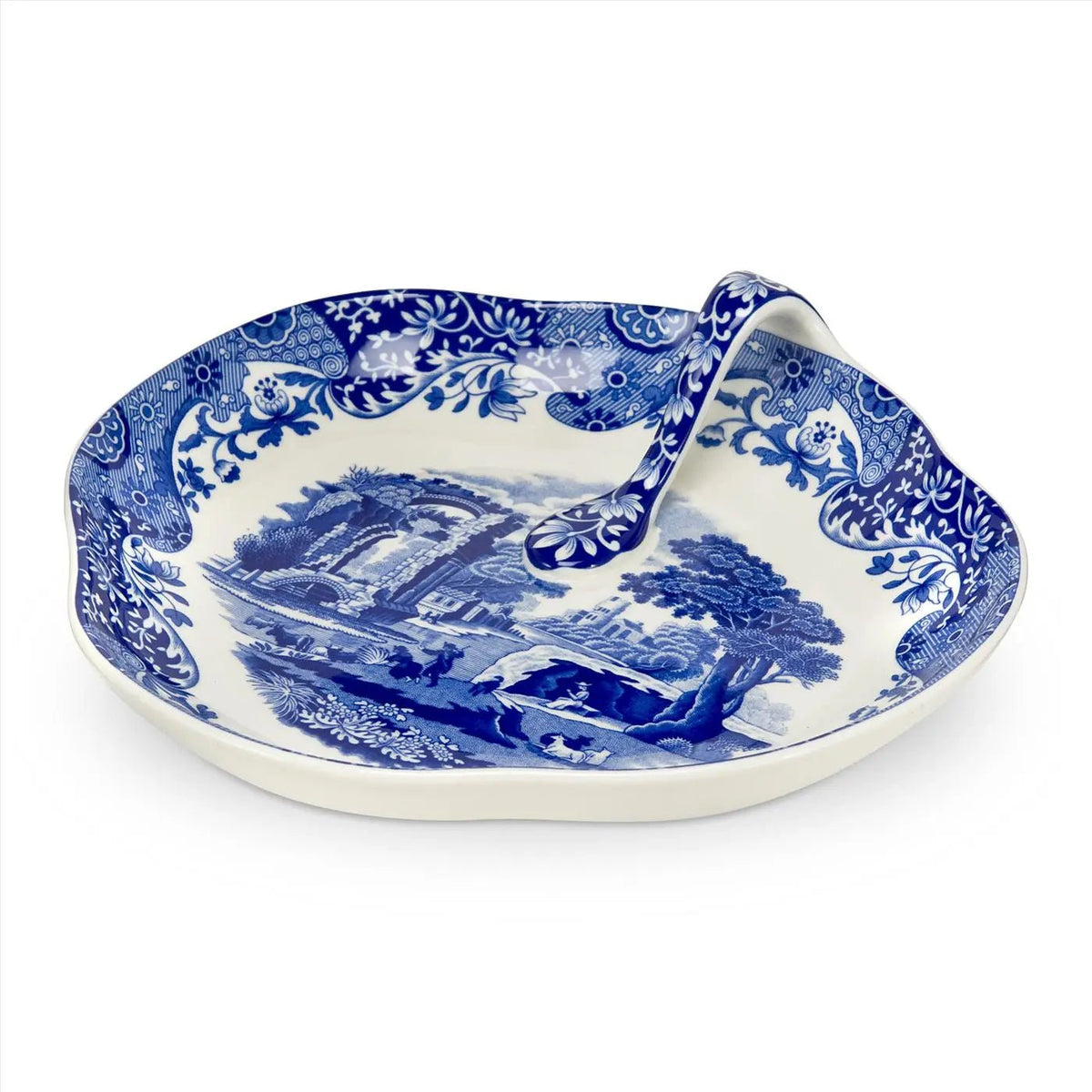 Blue Italian Serveware Handled Tray Spode