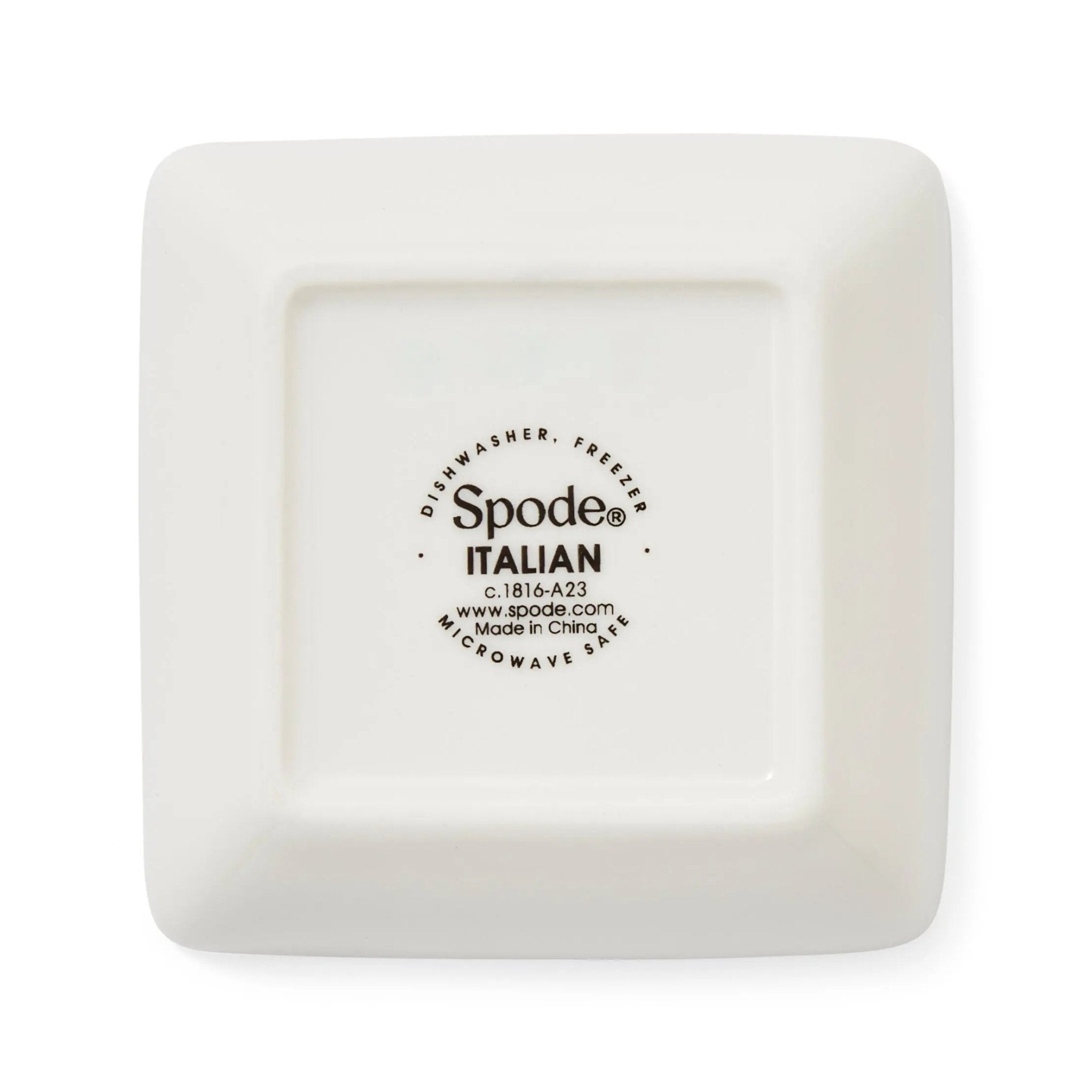 Blue Italian Serveware Square Dishes Set of 4 Spode