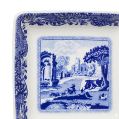 Blue Italian Serveware Square Dishes Set of 4 Spode