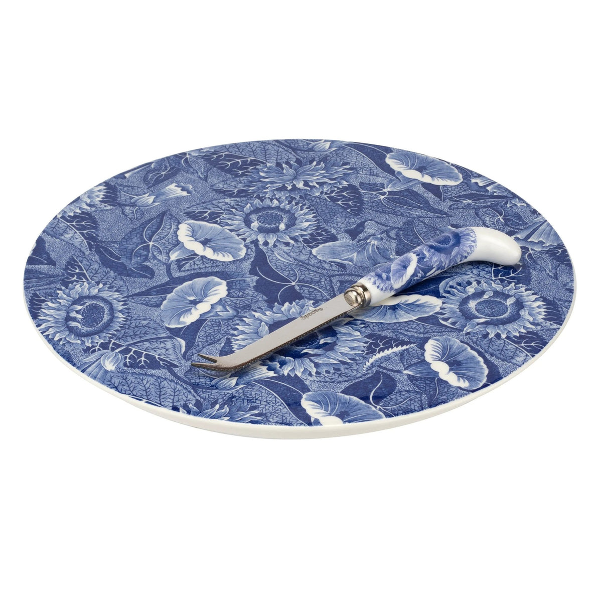 Blue Room Sunflower Dinnerware / Serveware / Giftware Cheese Plate & Knife Spode