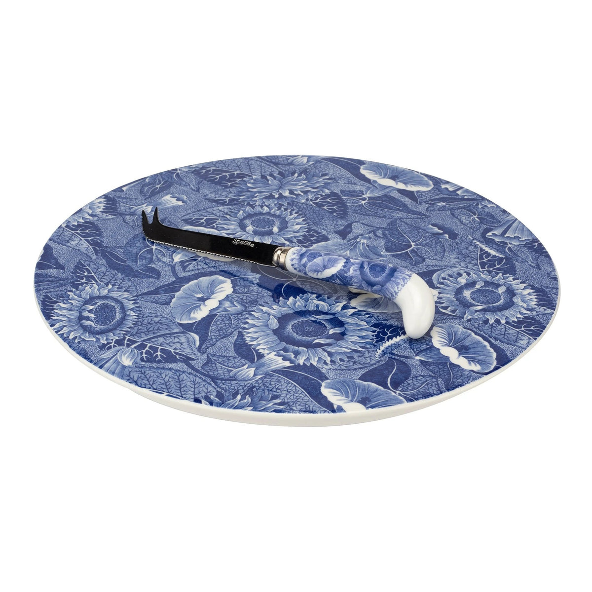 Blue Room Sunflower Dinnerware / Serveware / Giftware Cheese Plate & Knife Spode