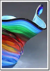 Blue Sky Rainbow Globe - 2053 Monarch Custom Glass