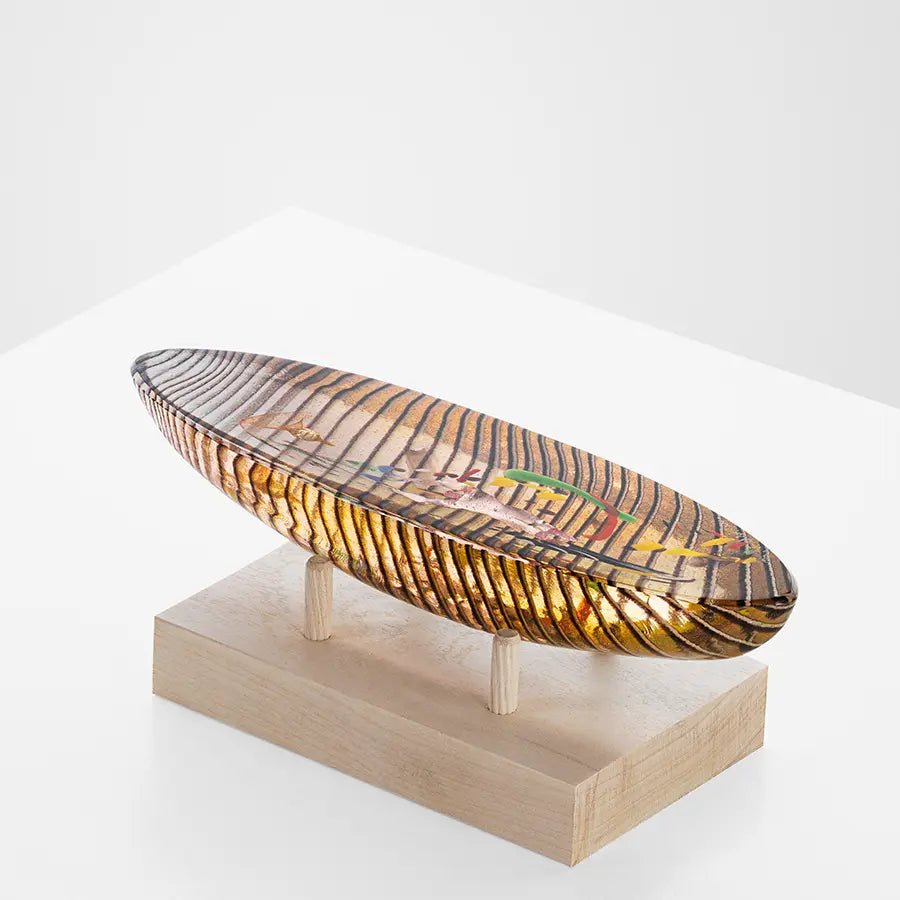 Boat Diver Amber Limited Edition 500 Kosta Boda
