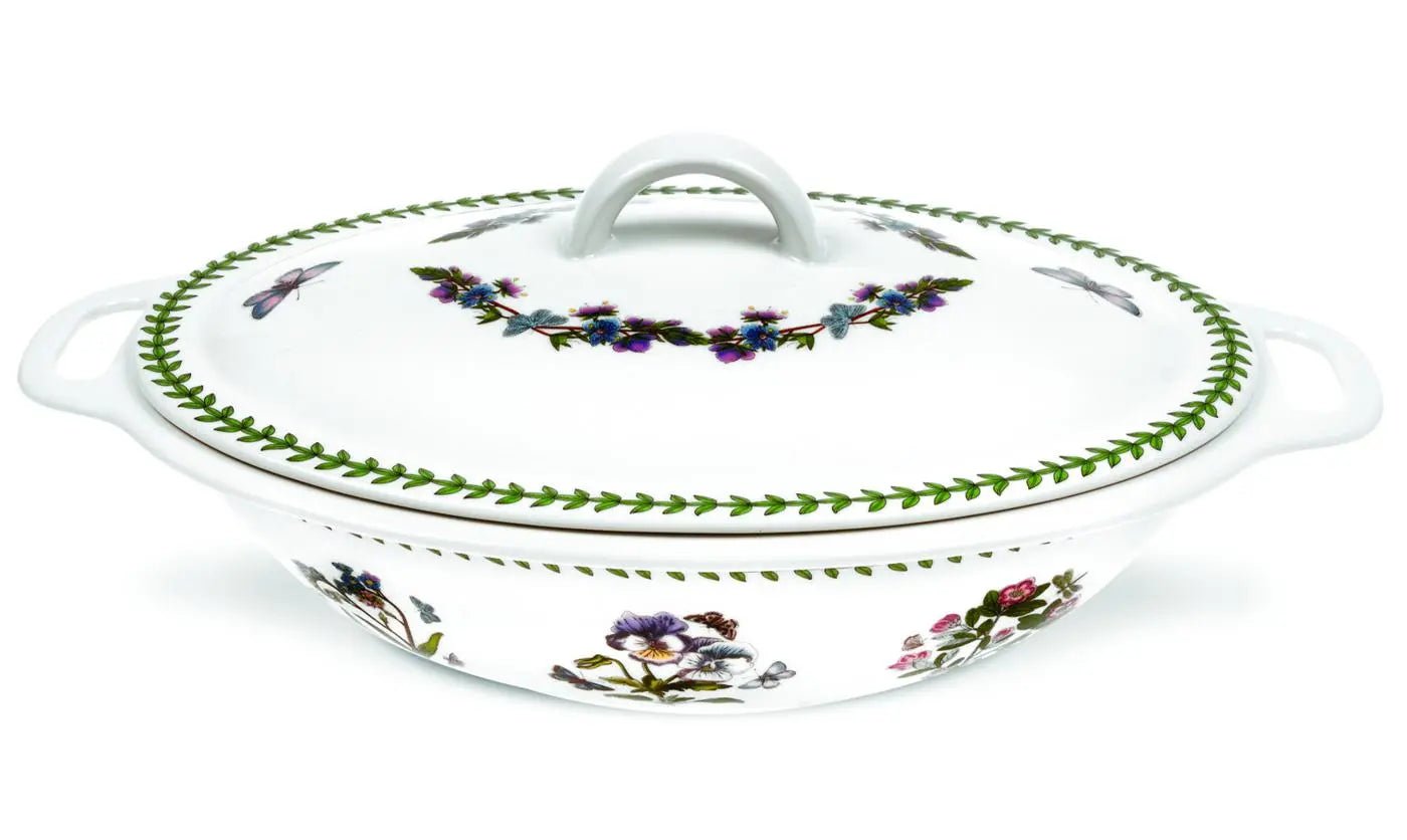 Botanic Garden - Bake & Prep Covered Oval Casserole Portmeirion