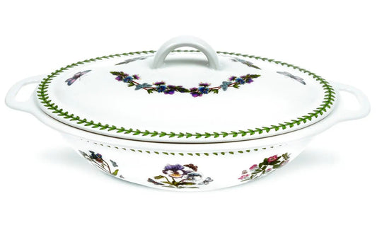 Botanic Garden - Bake & Prep Covered Oval Casserole Portmeirion