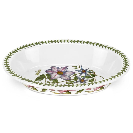 Botanic Garden - Bake & Prep Deep Oval Baker (Clematis) Portmeirion