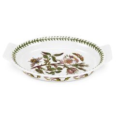 Botanic Garden - Bake & Prep Medium Oval Gratin Dish (Dog Rose) Portmeirion
