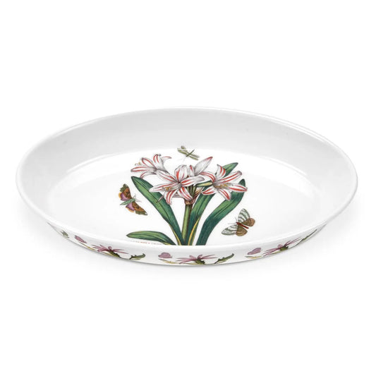 Botanic Garden - Bake & Prep Oval Baking Dish (Belladonna Lily) Portmeirion