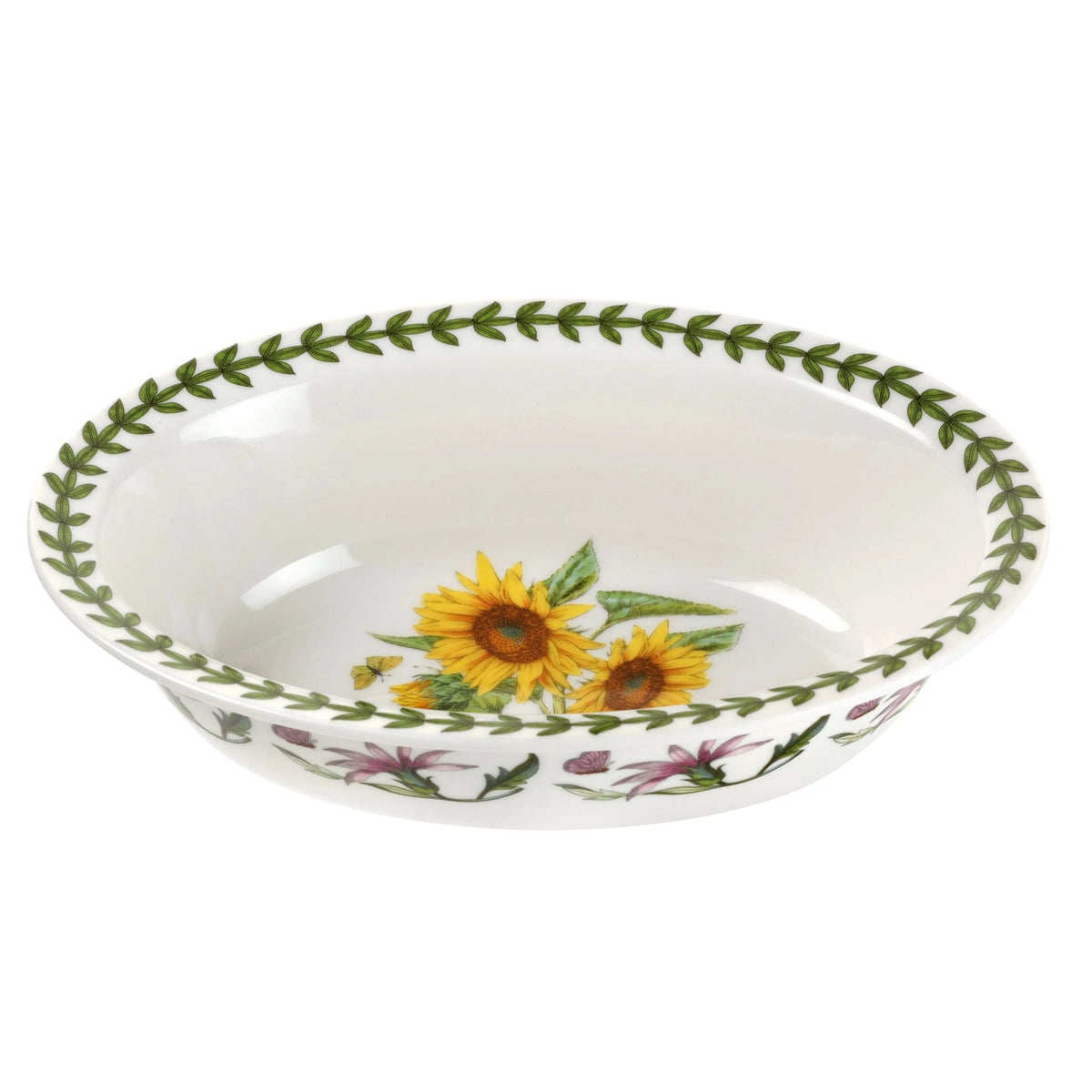 Botanic Garden - Bake & Prep Oval Pie Dish 8'' (Sunflower) Portmeirion