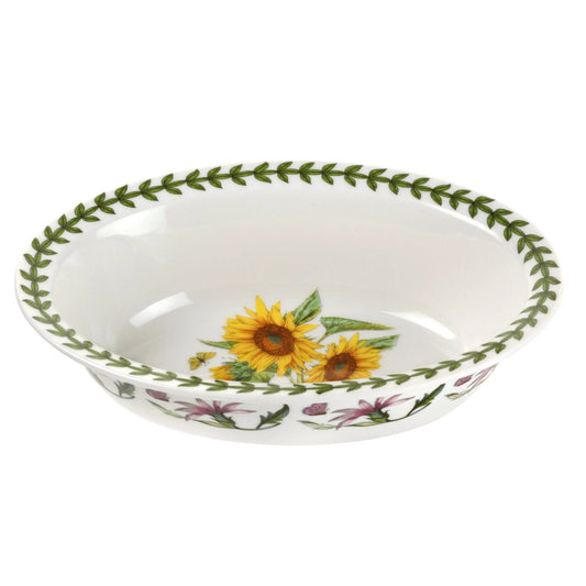 Botanic Garden - Bake & Prep Oval Pie Dish 8'' (Sunflower) Portmeirion