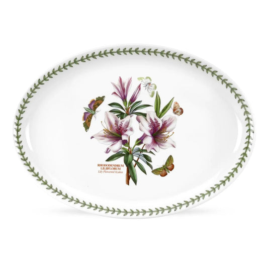 Botanic Garden - Bake & Prep Platter/Oval Serving Dish (Azalea) Portmeirion