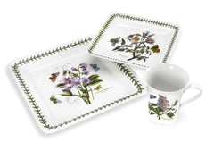 Botanic Garden -  Classic Dinnerware 12-pc Dinner Set, Square Shape Portmeirion