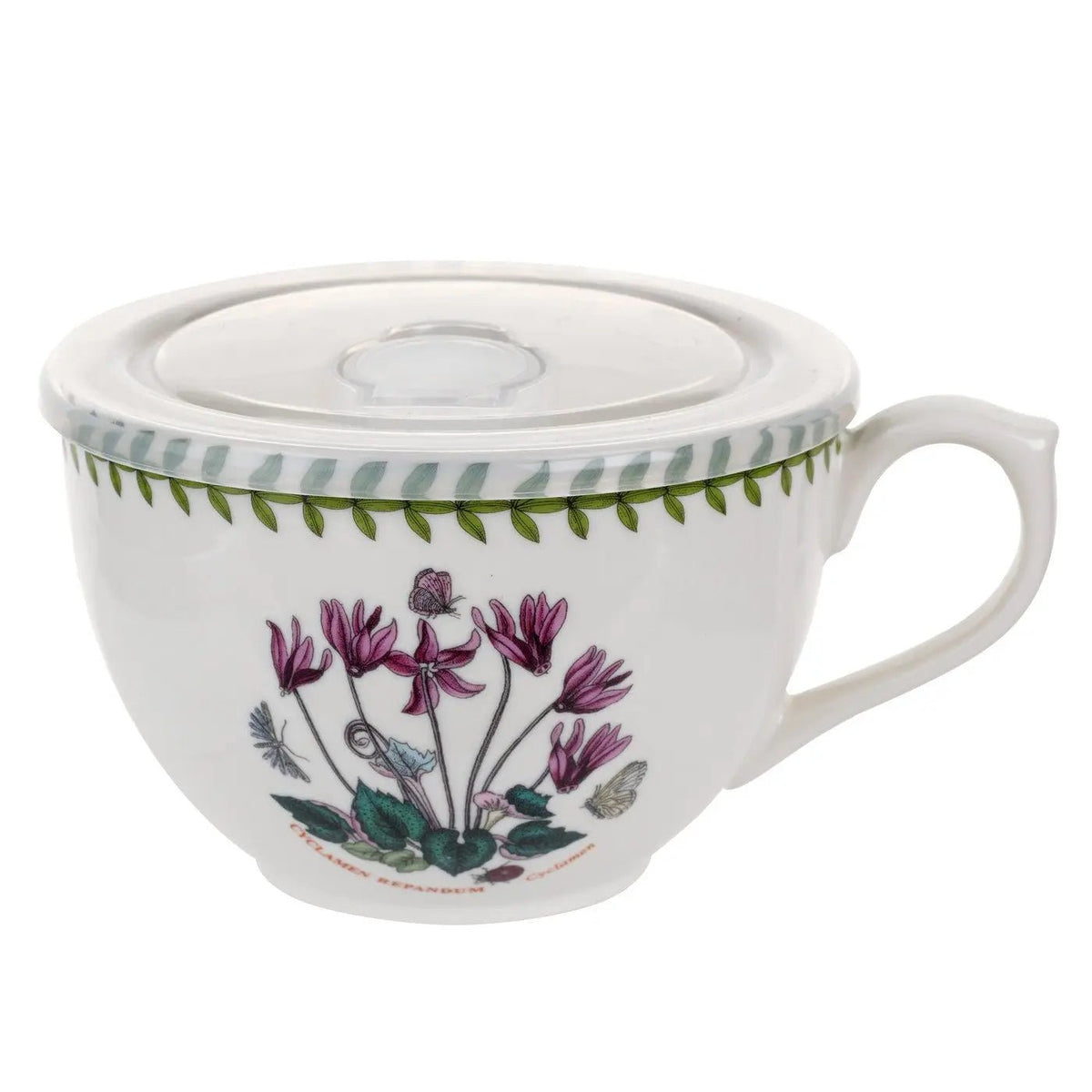 Botanic Garden -  Classic Dinnerware Jumbo Cup w/Lid (Cyclamen) Portmeirion