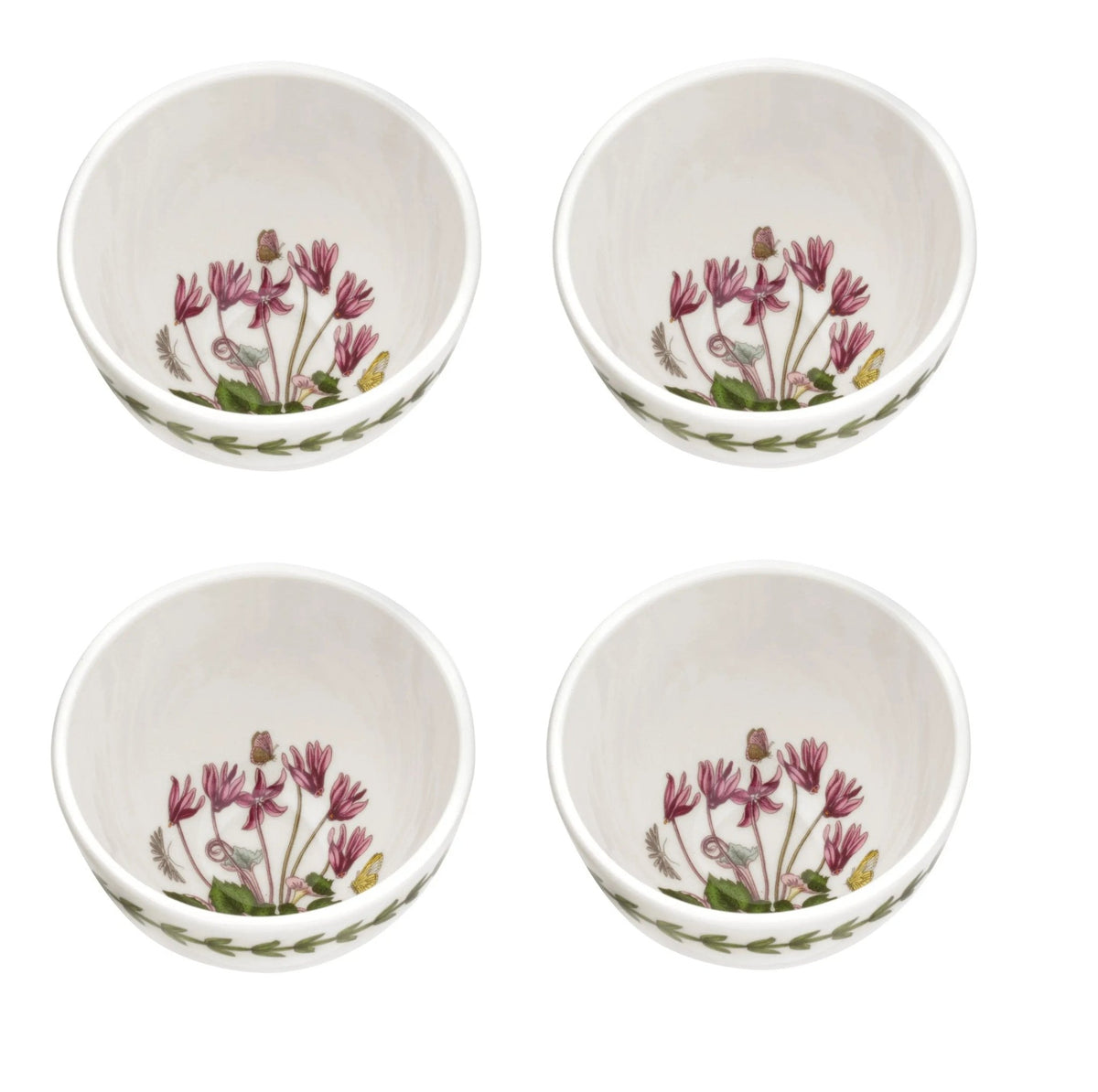 Botanic Garden - Classics Bowls S/4 Bowls (Cyclamen) Portmeirion