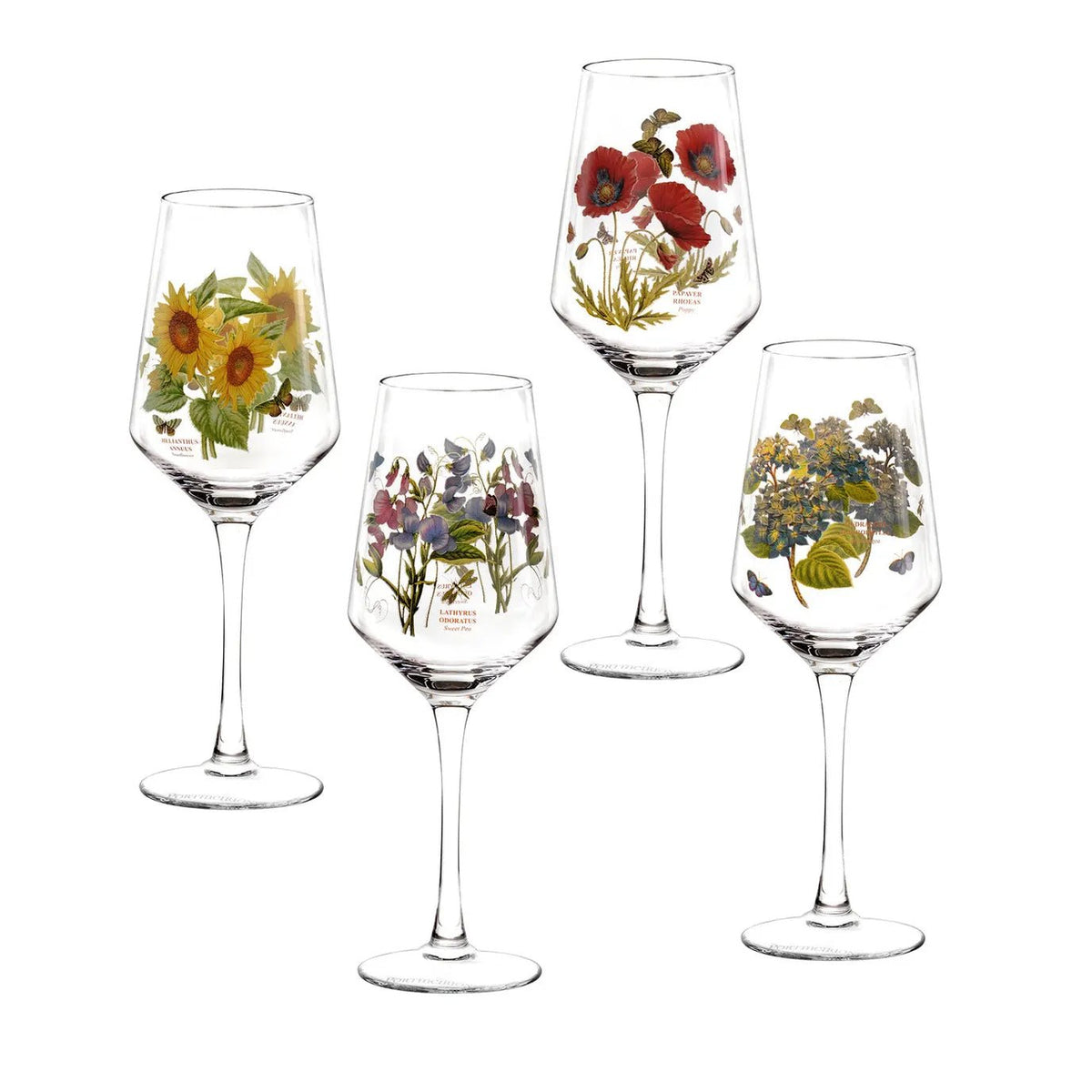 Botanic Garden Wine Glasses Set of 4 - Luxury Crystal Gifts Botanic Garden - Crystal House