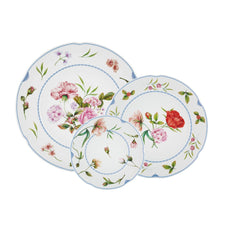 Bridgerton 3 - Piece Plate Set by Vista Alegre – Charger, Dinner & Dessert Luxury Porcelain Dinnerware Vista Alegre - Crystal House