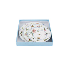 Bridgerton 3 - Piece Plate Set by Vista Alegre – Charger, Dinner & Dessert Luxury Porcelain Dinnerware Vista Alegre - Crystal House