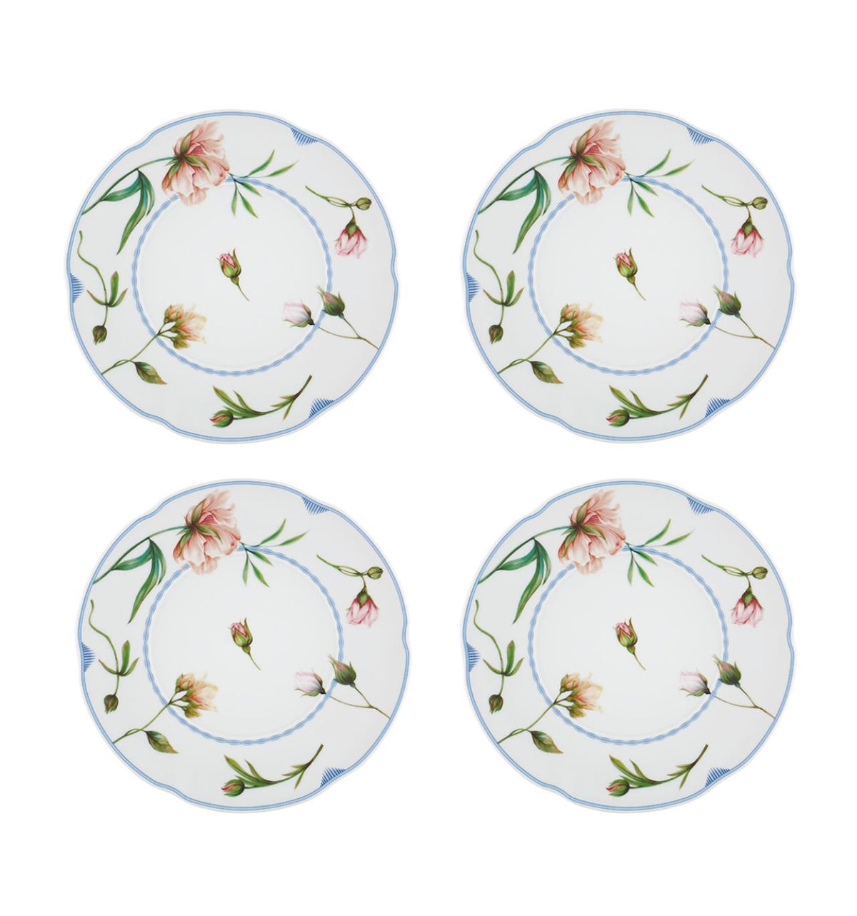 Bridgerton Dessert Plates Set of 4 by Vista Alegre – Luxury Porcelain Netflix Inspired Plates Vista Alegre - Crystal House