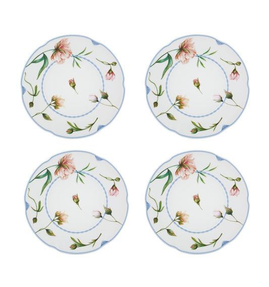Bridgerton Dessert Plates Set of 4 by Vista Alegre – Luxury Porcelain Netflix Inspired Plates Vista Alegre - Crystal House