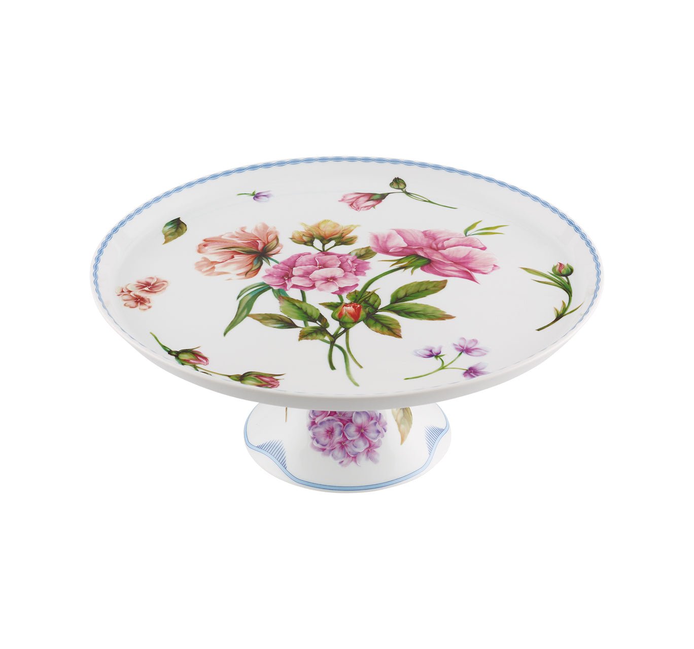 Bridgerton Large Cake Stand by Vista Alegre – Luxury Porcelain Serving Stand Netflix Collection Vista Alegre - Crystal House