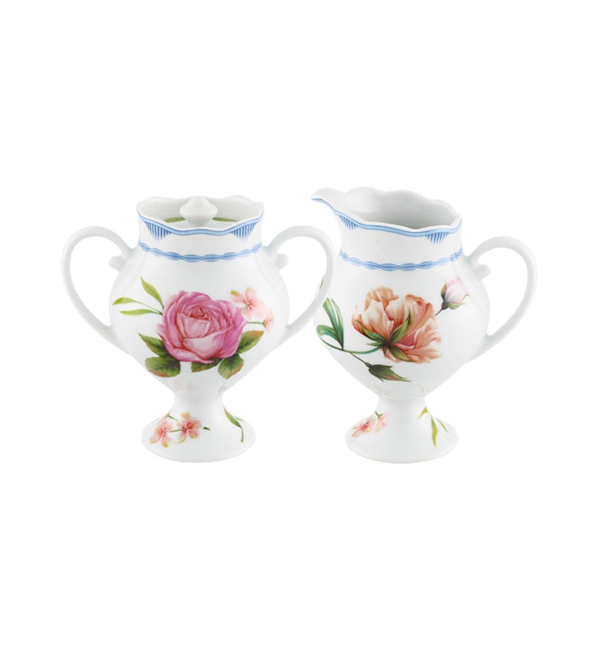 Bridgerton Sugar Bowl & Milk Jug Set by Vista Alegre – Luxury Porcelain Tea Service Netflix Collection Vista Alegre - Crystal House