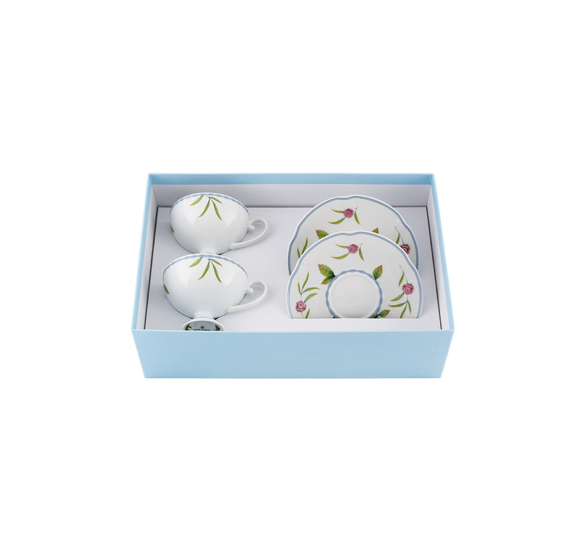 Bridgerton Tea Cups & Saucers Set of 2 by Vista Alegre – Luxury Porcelain Tea Set Netflix Collection Vista Alegre - Crystal House