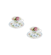 Bridgerton Tea Cups & Saucers Set of 2 by Vista Alegre – Luxury Porcelain Tea Set Netflix Collection Vista Alegre - Crystal House