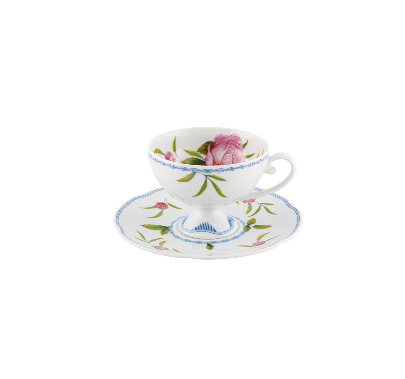 Bridgerton Tea Cups & Saucers Set of 2 by Vista Alegre – Luxury Porcelain Tea Set Netflix Collection Vista Alegre - Crystal House