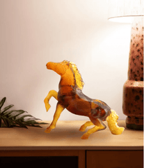 Brown Wild Horse by Jean - François Leroy Daum - Crystal House