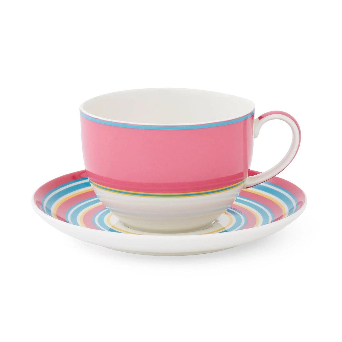 Calypso Serveware and Giftware Breakfast Cup & Saucer - Pink Spode
