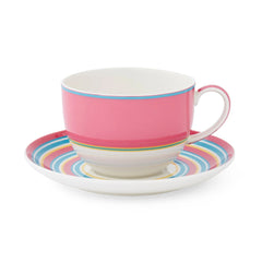 Calypso Serveware and Giftware Breakfast Cup & Saucer - Pink Spode