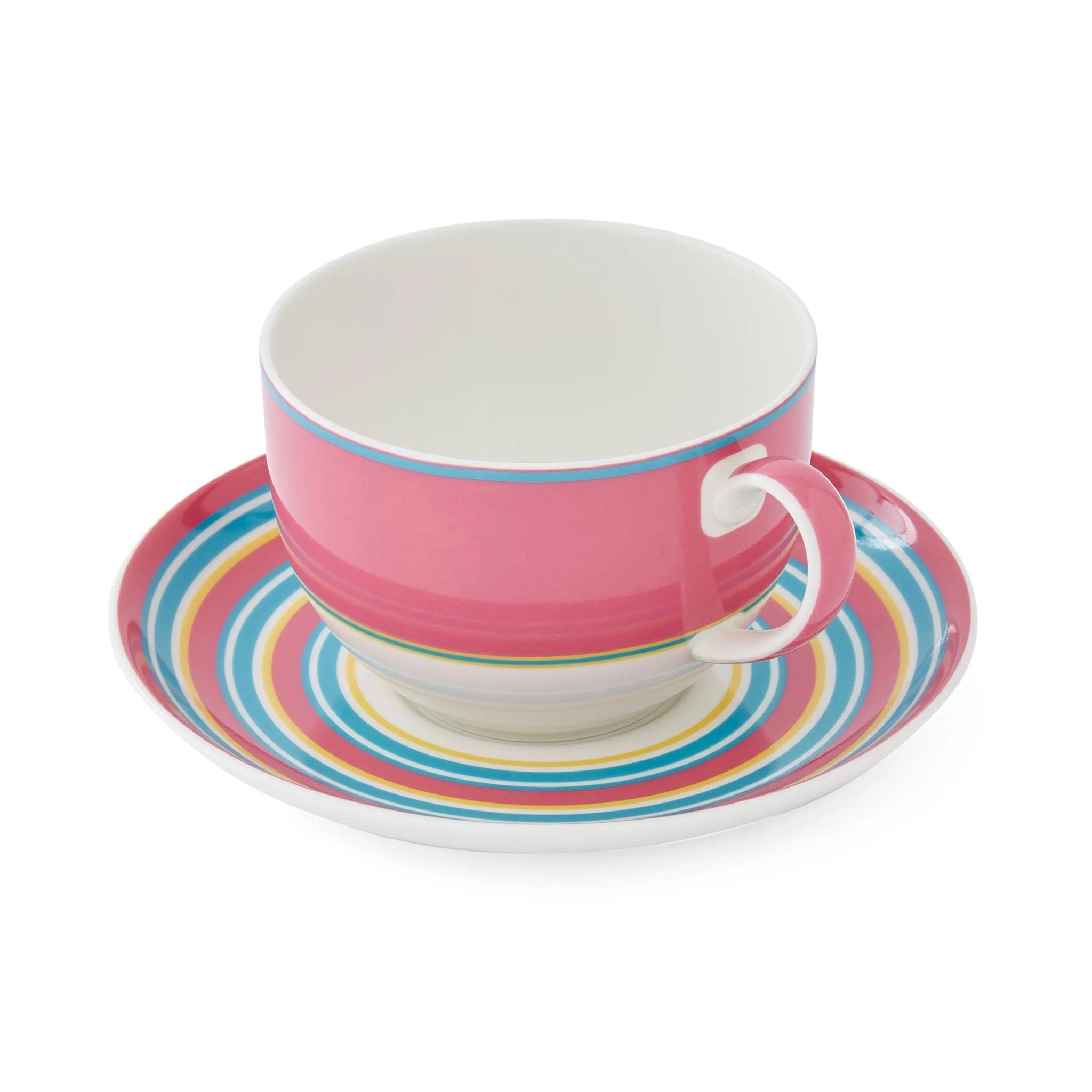 Calypso Serveware and Giftware Breakfast Cup & Saucer - Pink Spode