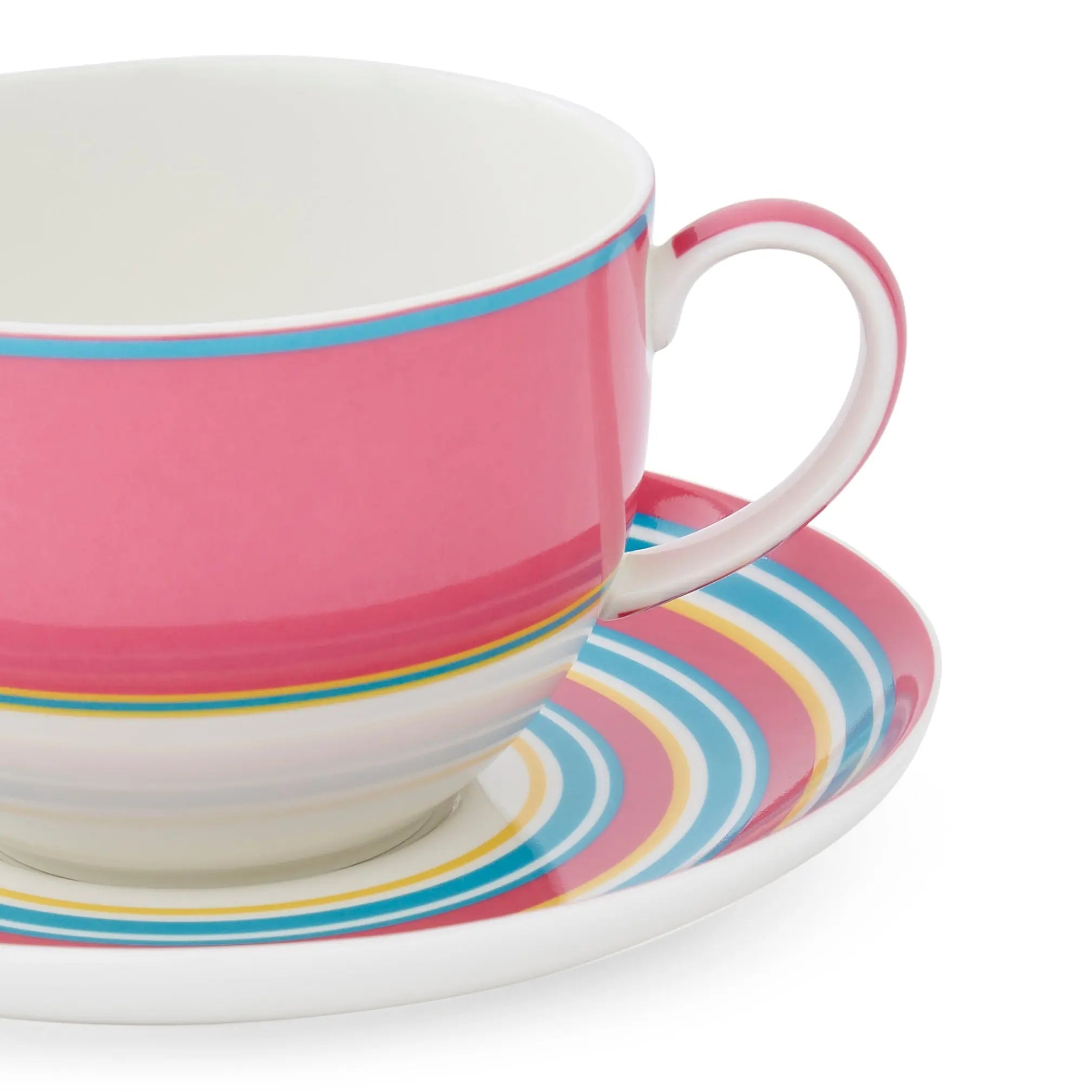 Calypso Serveware and Giftware Breakfast Cup & Saucer - Pink Spode
