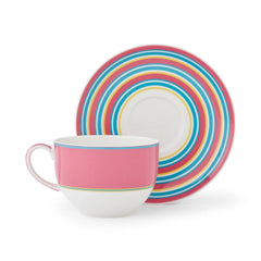 Calypso Serveware and Giftware Breakfast Cup & Saucer - Pink Spode