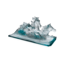 Cavalcade Pencil Holder in Blue & Grey Daum