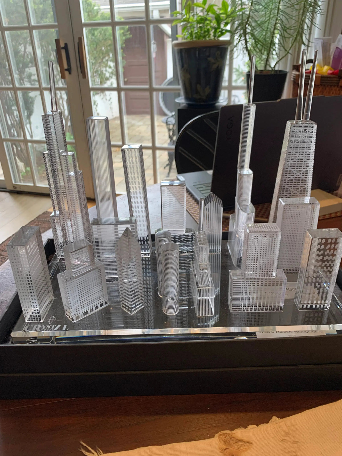 Chicago Skyline Crystal, Handcrafted Luxury Art and Premium City Souvenir.