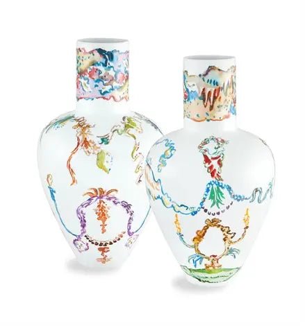 CHINOISERIES SET 2 VASES Vista Alegre