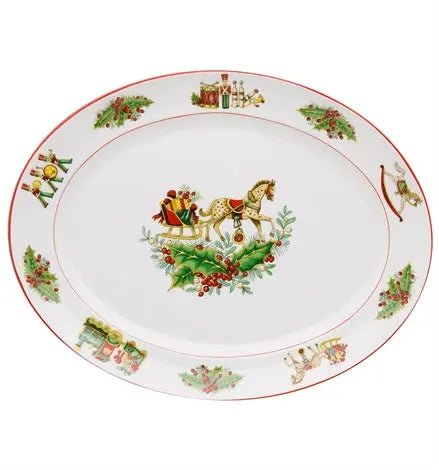 CHRISTMAS MAGIC MEDIUM OVAL PLATTER Vista Alegre